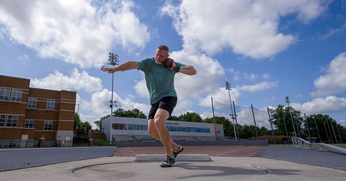 How To Hold Shot Put For The Glide Technique